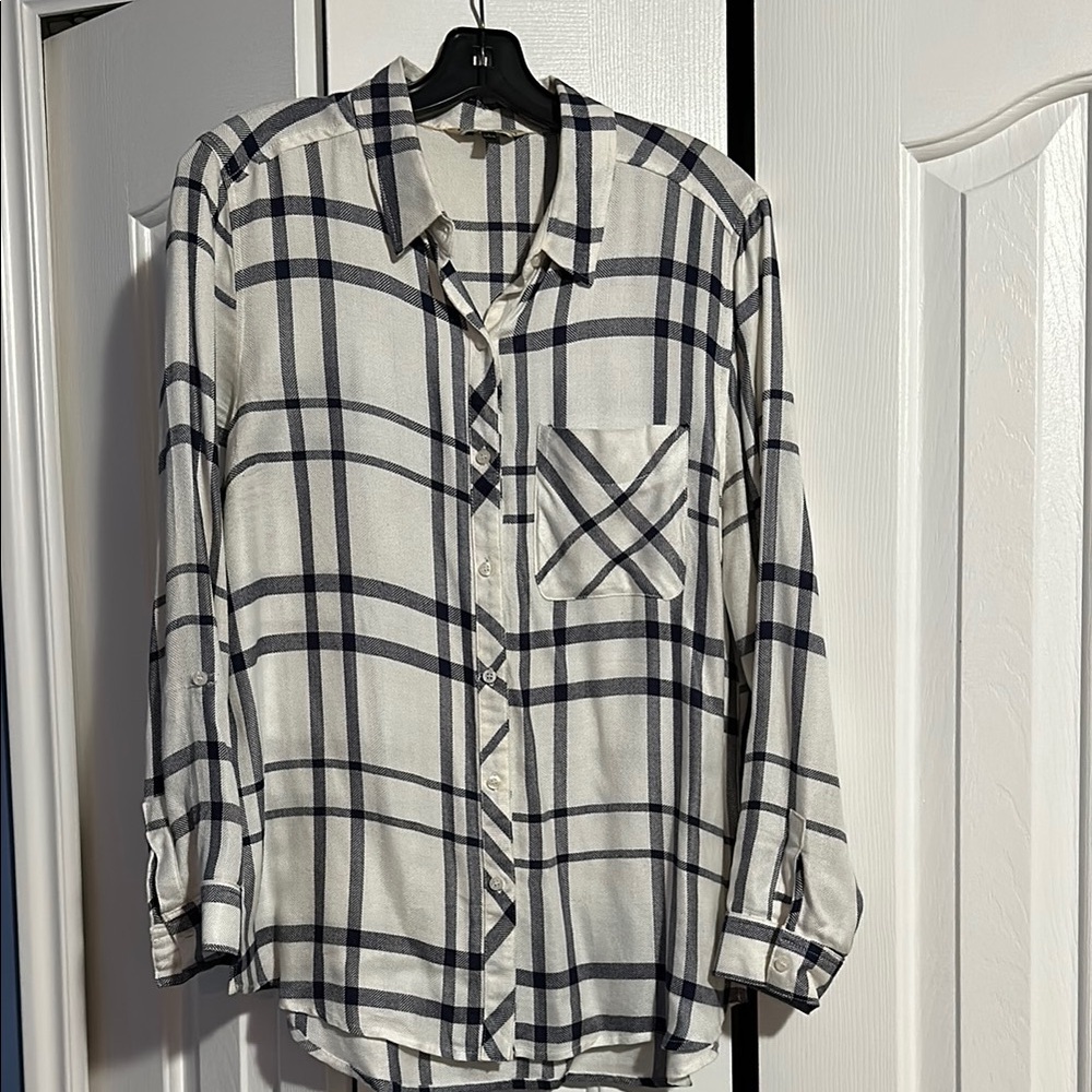 Plaid Casual Button Down Shirt
